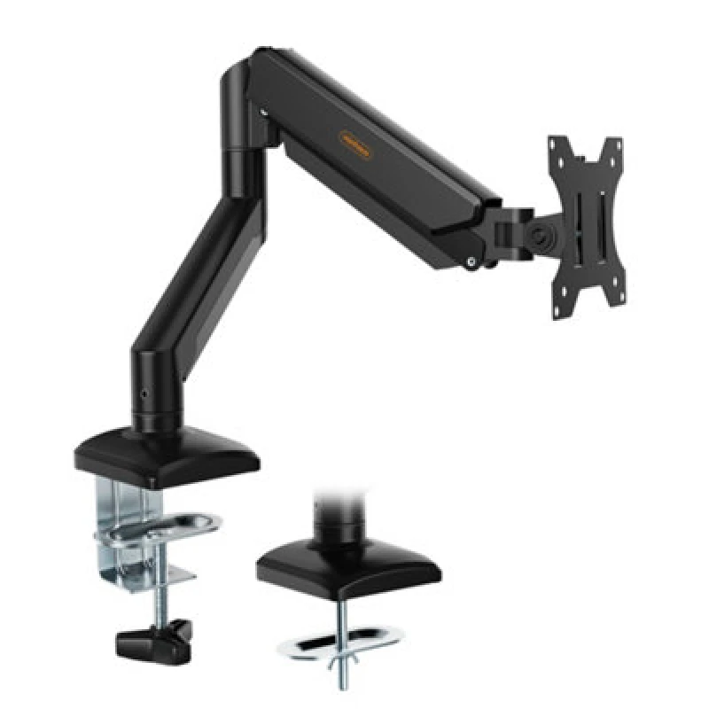 Image of Vonhaus Gas Single Arm Monitor Mount For 13"- 32" Screens, Height Adjustable With Full Tilt And Swivel Arms
