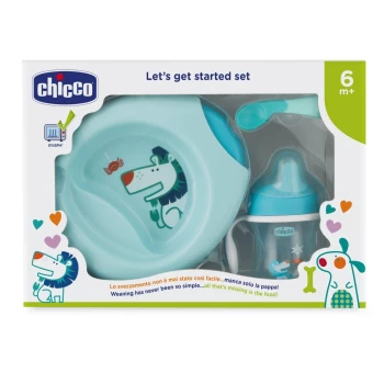 Image of Chicco Set Pappa 6m + Color Blue