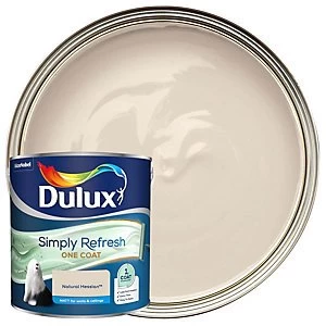 Image of Dulux Simply Refresh One Coat Natural Hessian Matt Emulsion Paint 2.5L