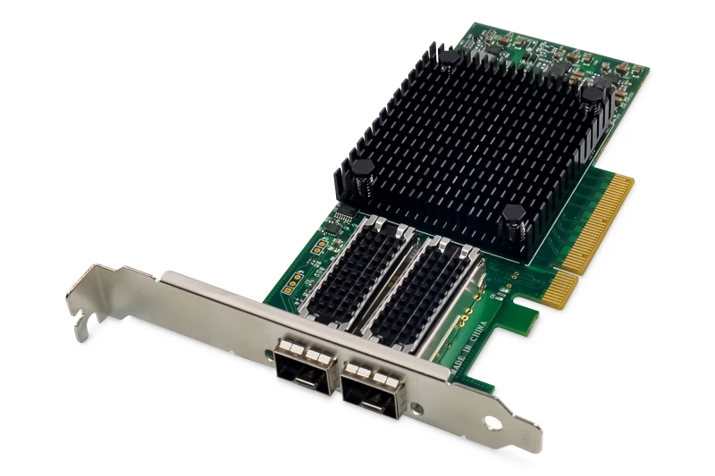 Image of Digitus 2 port 25 Gigabit Ethernet network card. SFP28. PCI Express. M