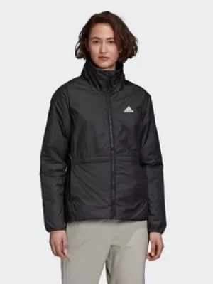 Image of adidas Bsc 3-stripes Insulated Winter Jacket, Black, Size L, Women