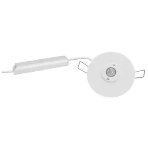 Image of Phoebe LED Emergency Recessed Spot 1W Krios Round Lens