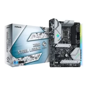 Image of ASRock Z590 Steel Legend ATX Motherboard Intel Socket 1200 ATX HDMI/DisplayPort M.2 USB 3.2 Gen2 Type C Motherboard