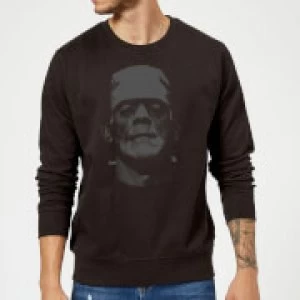 Image of Universal Monsters Frankenstein Black and White Sweatshirt - Black