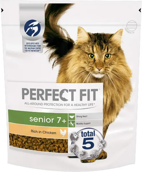 Image of Perfect Fit Senior 7+ Chicken Dry Cat Food 750g
