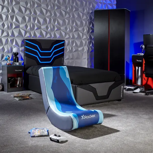 Image of X Rocker Video Rocker Gaming Chair Blue