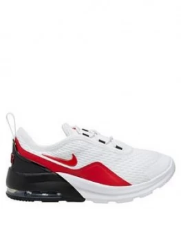 Image of Nike Air Max Motion 2 Childrens Trainers - White/Red, Size 2
