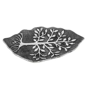 Image of Tree of Life Leaf Plate Gunmetal Ornament