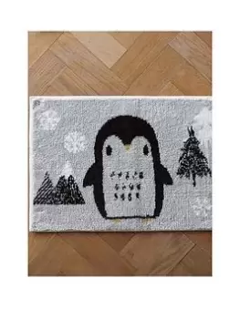 Image of Catherine Lansfield Cosy Penguin Bathmat
