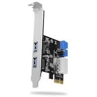 Image of AXAGON PCEU-232VL 1x int. + 2x ext. USB-3.0-Ports PCIe-Adapter