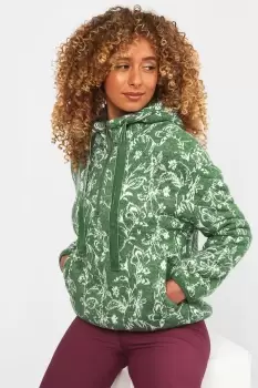 Image of Comfy Floral Print Fleece Jumper