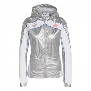 Image of adidas Marathon Space Race Running Jacket Ladies - Matte Silver