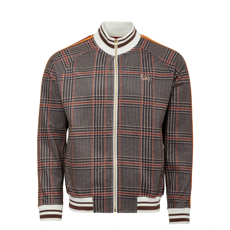 Image of Lonsdale Gent Tracksuit Mens Beige Check male XS