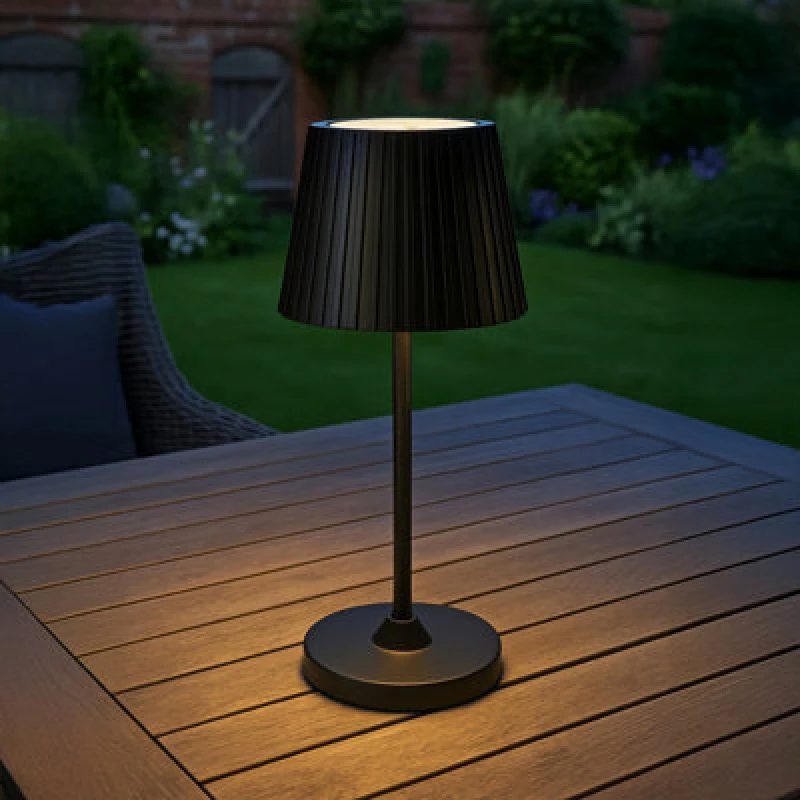 Image of Eglo Cabozo LED Black Portable Outdoor Table Lamp