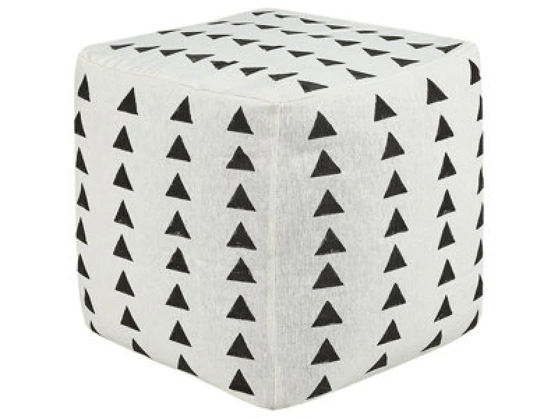 Image of Beliani Pouffe Tarodi Cotton Off-White