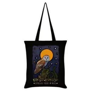 Image of Grindstore Majestic Flight Spread Your Wings Tote Bag (One Size) (Black/Brown/Yellow)