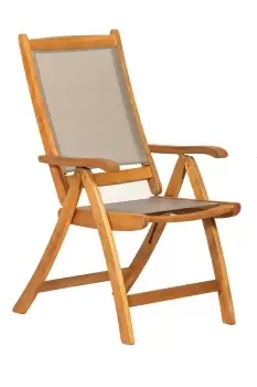 Image of HENLEY Textylene Reclining Folding High Back Armchair