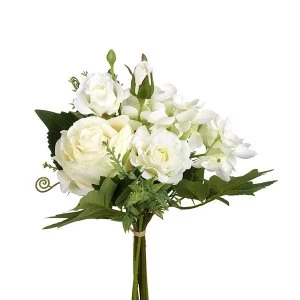 Image of White Flower Bunch Artificial Flowers By Heaven Sends