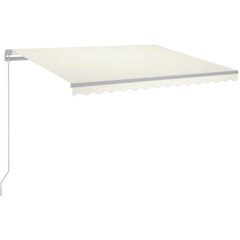 Image of VIDAXL Vidaxl - Manual Retractable Awning with LED 300x250cm Cream 8720286391860
