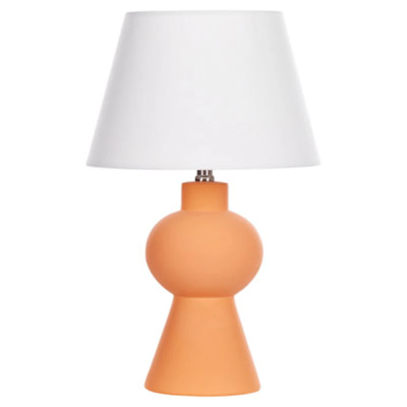 Image of Beliani Table Lamp Fabilos Ceramic Orange