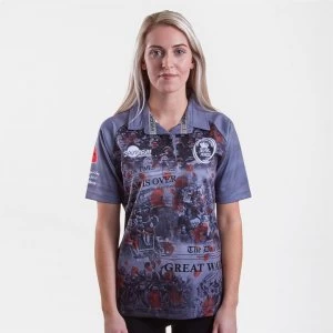Image of Samurai Army Rugby Union Replica Shirt Womens - Grey