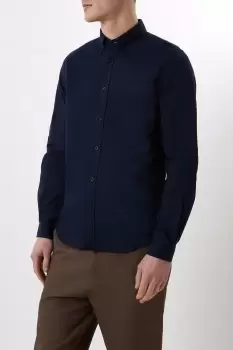 Image of Long Sleeve Chest Pocket Oxford Shirt