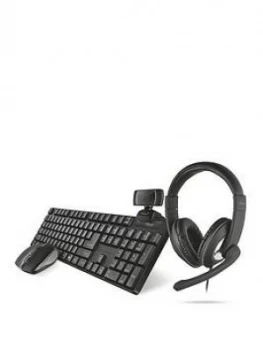 Image of Trust Qoby 4-In-1 Home Office Bundle Uk
