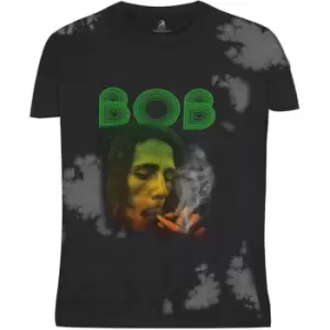 Image of Bob Marley - Smoke Gradient Unisex XX-Large T-Shirt - Grey