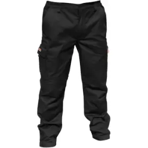 Image of Result Mens Stretch Work Trousers / Pants (34inch Long Length) (38") (Black) - Black