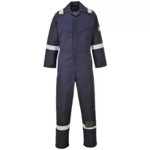Image of Portwest - MX28NARM - sz M Modaflame Coverall - Navy - Navy