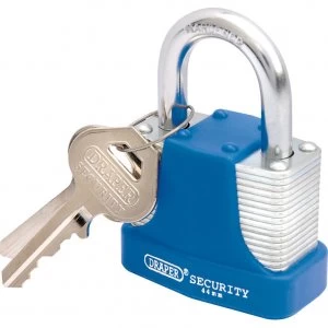 Image of Draper Laminated Steel Padlock 44mm Standard