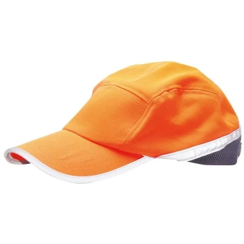 Image of HB10ONR - sz 0 Hi-Vis Baseball Cap - Orange/Navy - Portwest