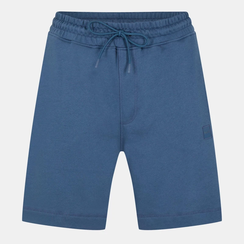 Image of Boss Mens Short Elasticated Drawstring Shorts Open Blue male S