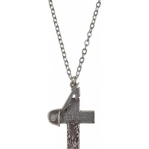 Image of Metallica Alchemy Rocks Master Of Puppets 1986 Cross Pendant Silver
