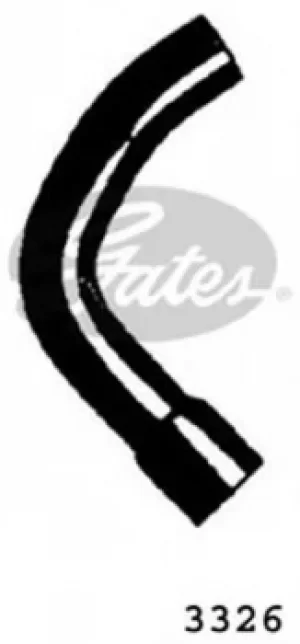 Image of Curved Radiator Hose 230mm X 32 Gates 3326