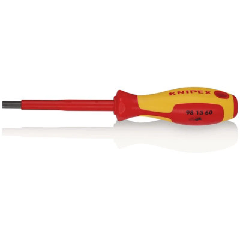 Image of Knipex 98 13 60 Vde Insulated Hexagon Screwdriver, 6.0 X 75mm 18779