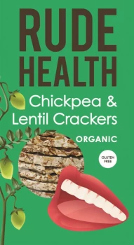 Image of Rude Health Chickpea & Lentil Crackers 120g