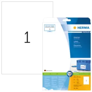 Image of HERMA Labels Premium A4 210x297mm white paper matt 25 pcs.