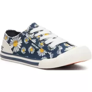 Image of Rocket Dog Womens Jazzin Homer Daisy Lace Up Plimsolls UK Size 4 (EU 37)