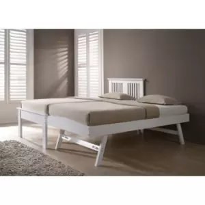 Image of Flintshire Halkyn Solid Poplar Wood Guest Bed White