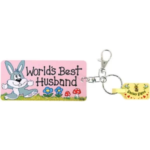 Image of Pack of 6 Worlds Best Husband Key Rings