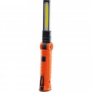Image of Draper 3W Cob LED Rechargeable Slimline Inspection Lamp 170 lumen Orange