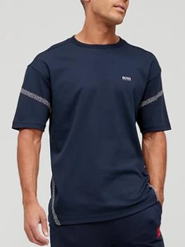 Image of Hugo Boss Athleisure Pixel 2 Logo T-Shirt Navy Size L Men