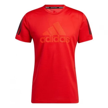 Image of adidas AEROREADY Warrior T-Shirt Mens - Vivid Red