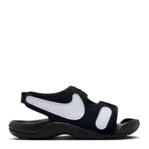 Image of Nike Sunray Adjust 6 Big Kids Slides - Black