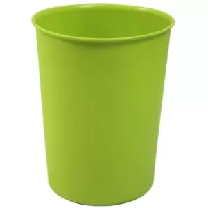 Image of JVL Quality Vibrance Lightweight Plastic Waste Paper Basket Bin, Green