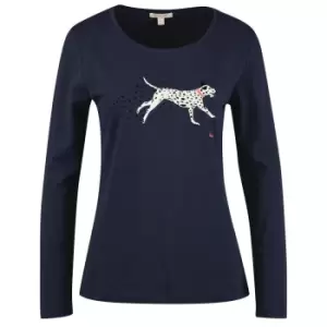 Image of Barbour Womens Homeswood L/S Tee Navy 14