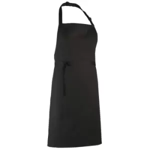 Image of Premier 'colours' Bib Apron / Workwear (pack Of 2) (one Size, Black)