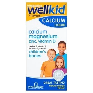 Image of Vitabiotics Wellkid Calcium Liquid Orange Flavour