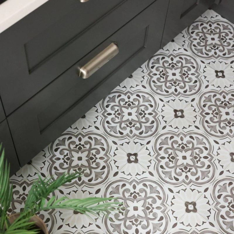 Image of Floor Pops Self Adhesive Vinyl Floor Tiles Massimo Grey unisex 1.86 SQM